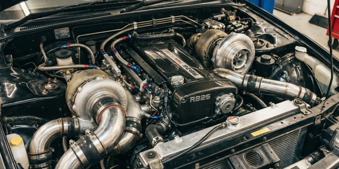 موتور rb26 توئین توربو شده