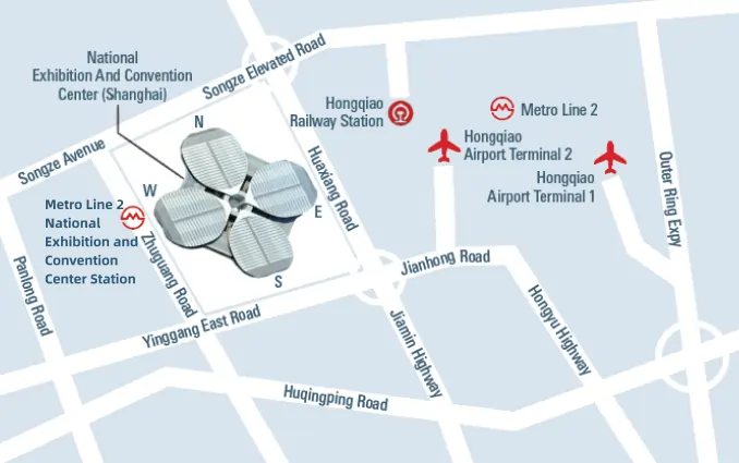 لوکیشن نمایشگاه اتومکانیکا شانگهای