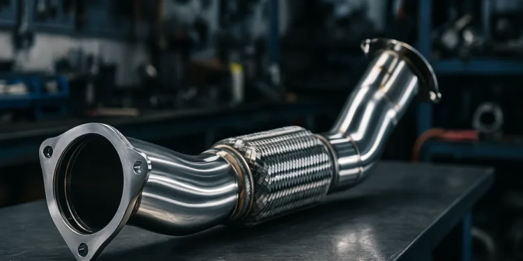 داون پایپ یکی از قطعات کلیدی سیستم اگزوز در خودرو های توربو